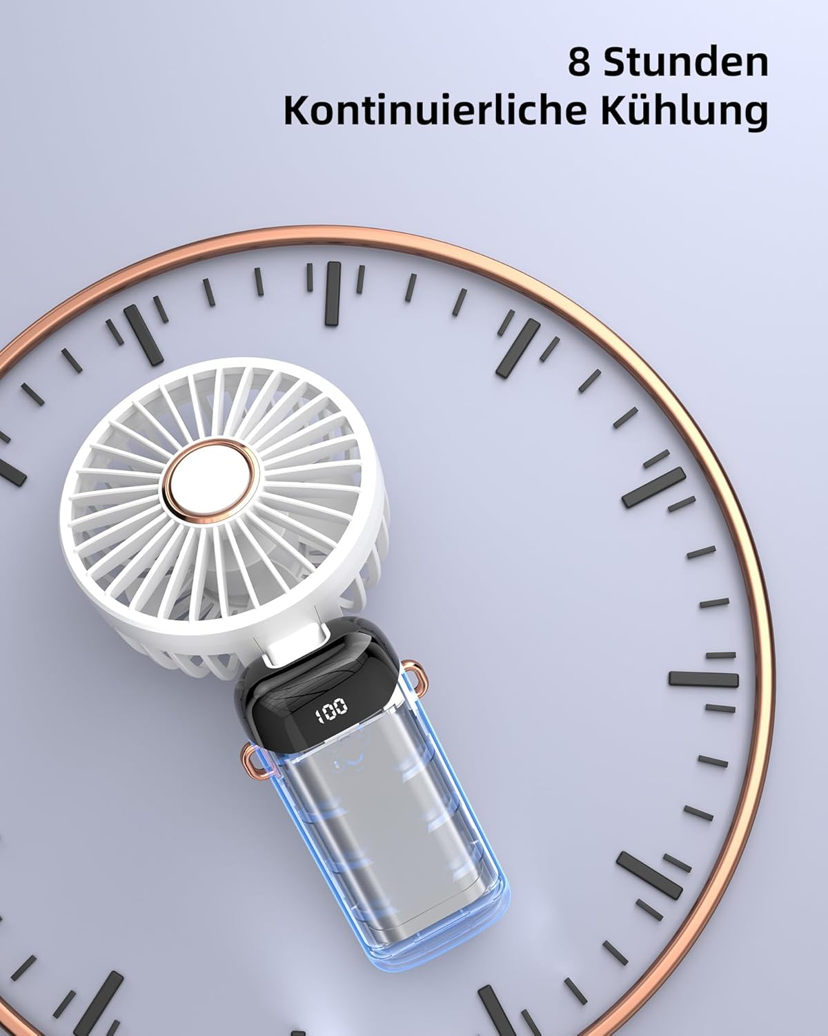 Tragbarer Mini-Handventilator, Weiß