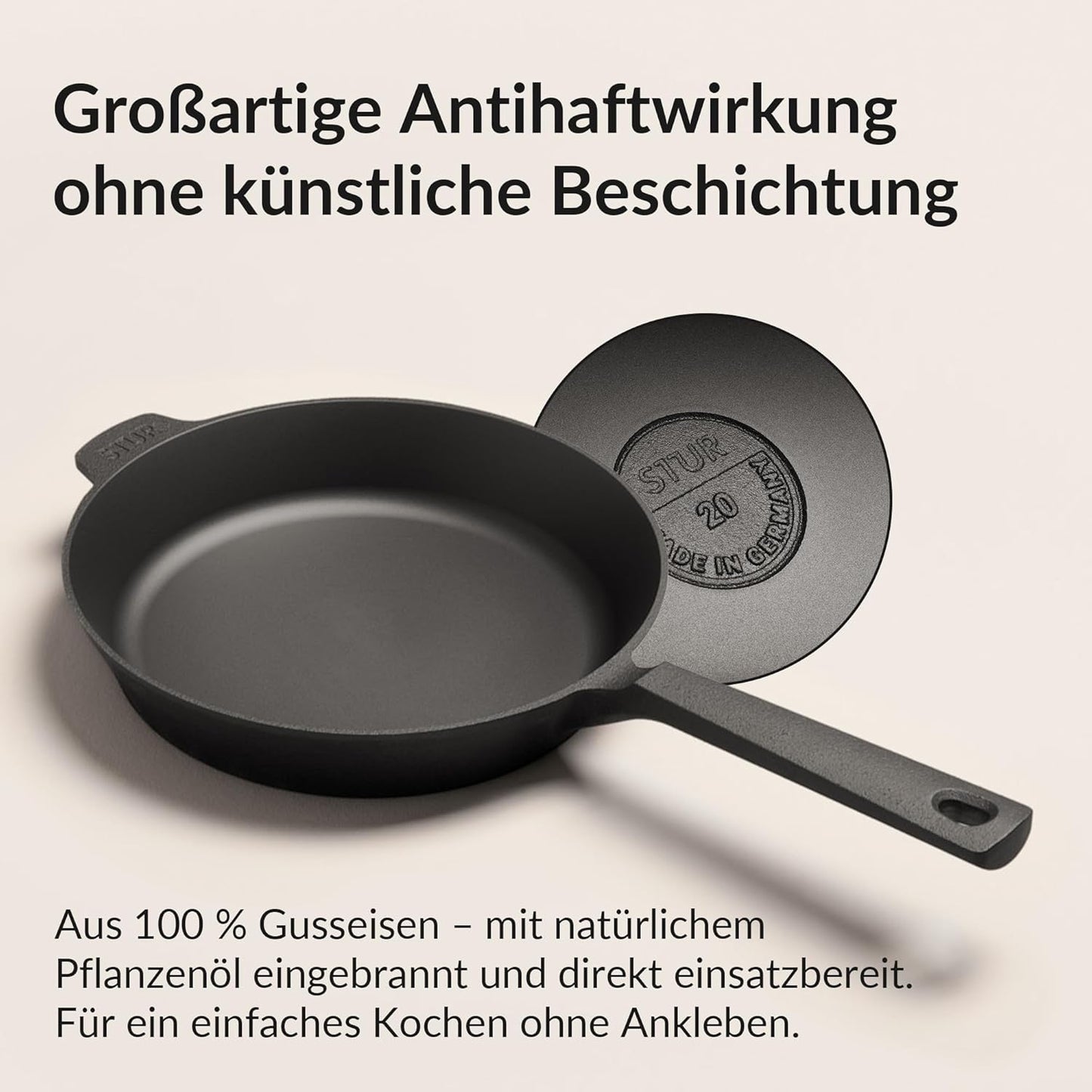 Gusseisenpfanne, 20 cm