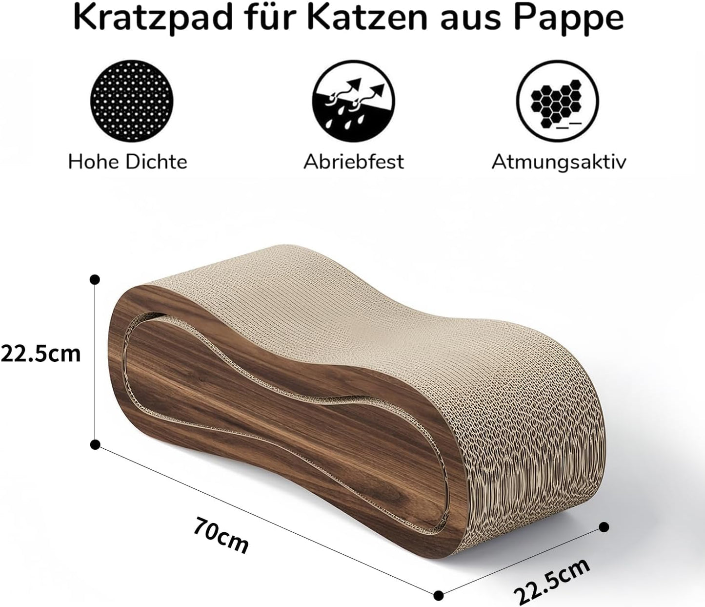 2-in-1 Katzenkratzbrett