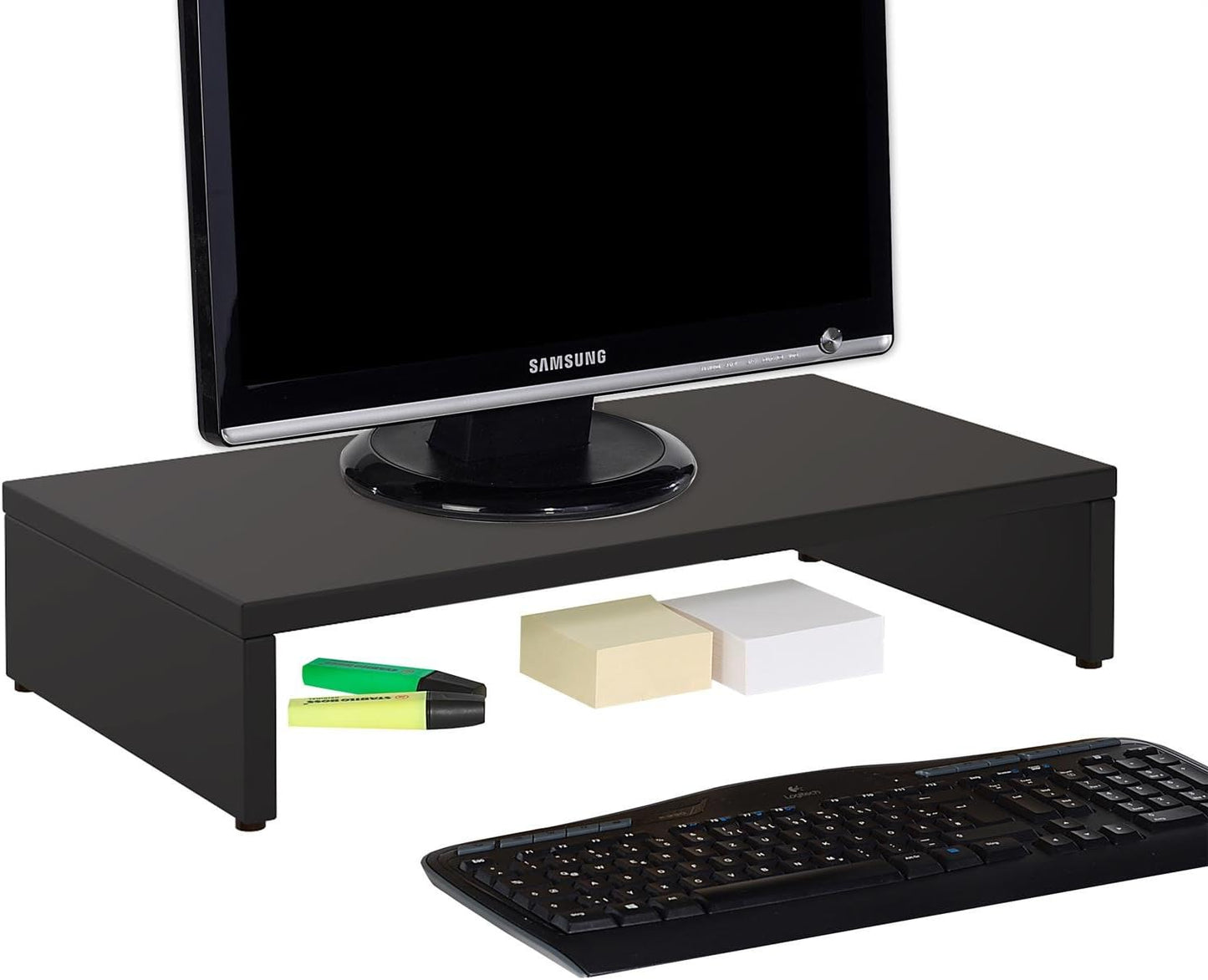 Monitor-Schreibtischaufsatz, Schwarz