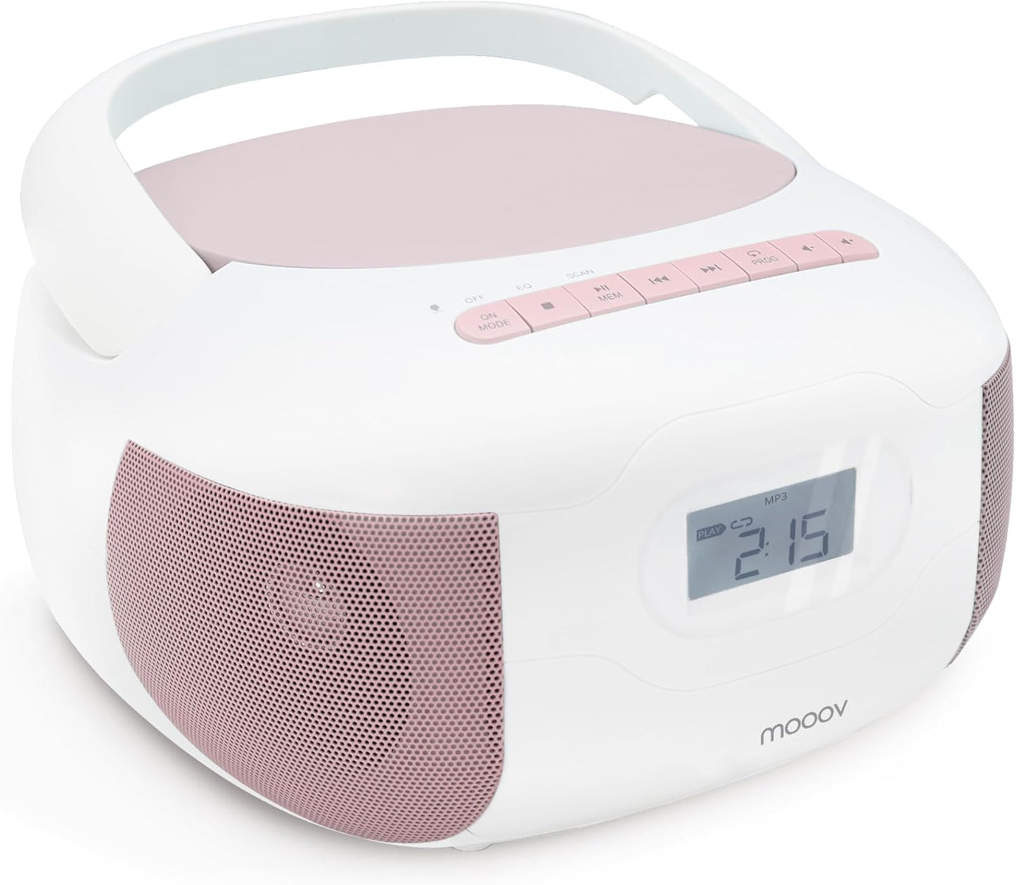 CD-Player Eden mit Bluetooth und USB-Anschluss, Rosa