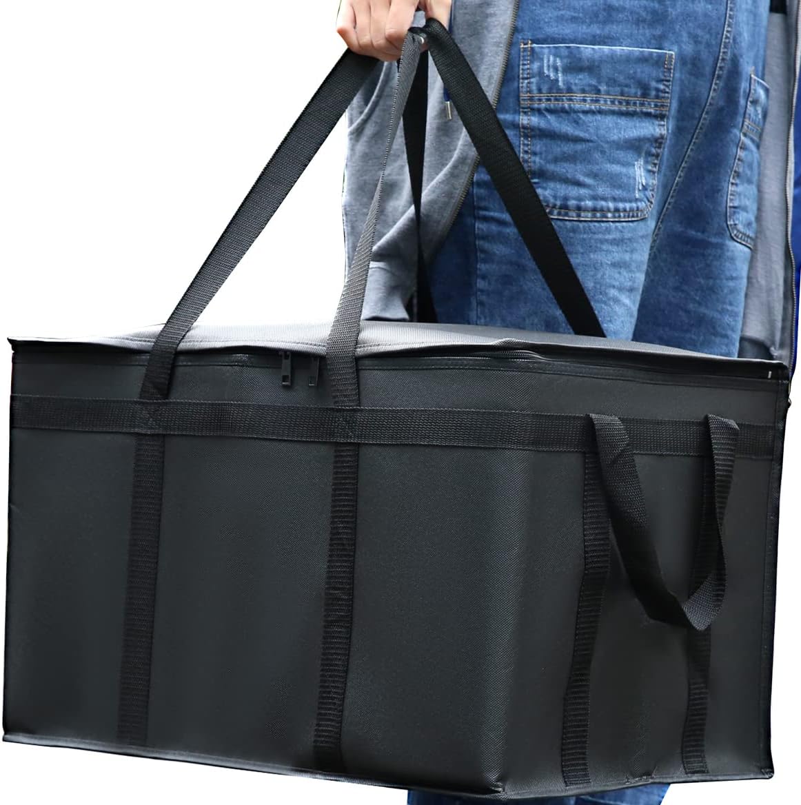 2-teiliges Kühltaschen Set, 57 cm x35.5cm x 38 cm / Schwarz / 2