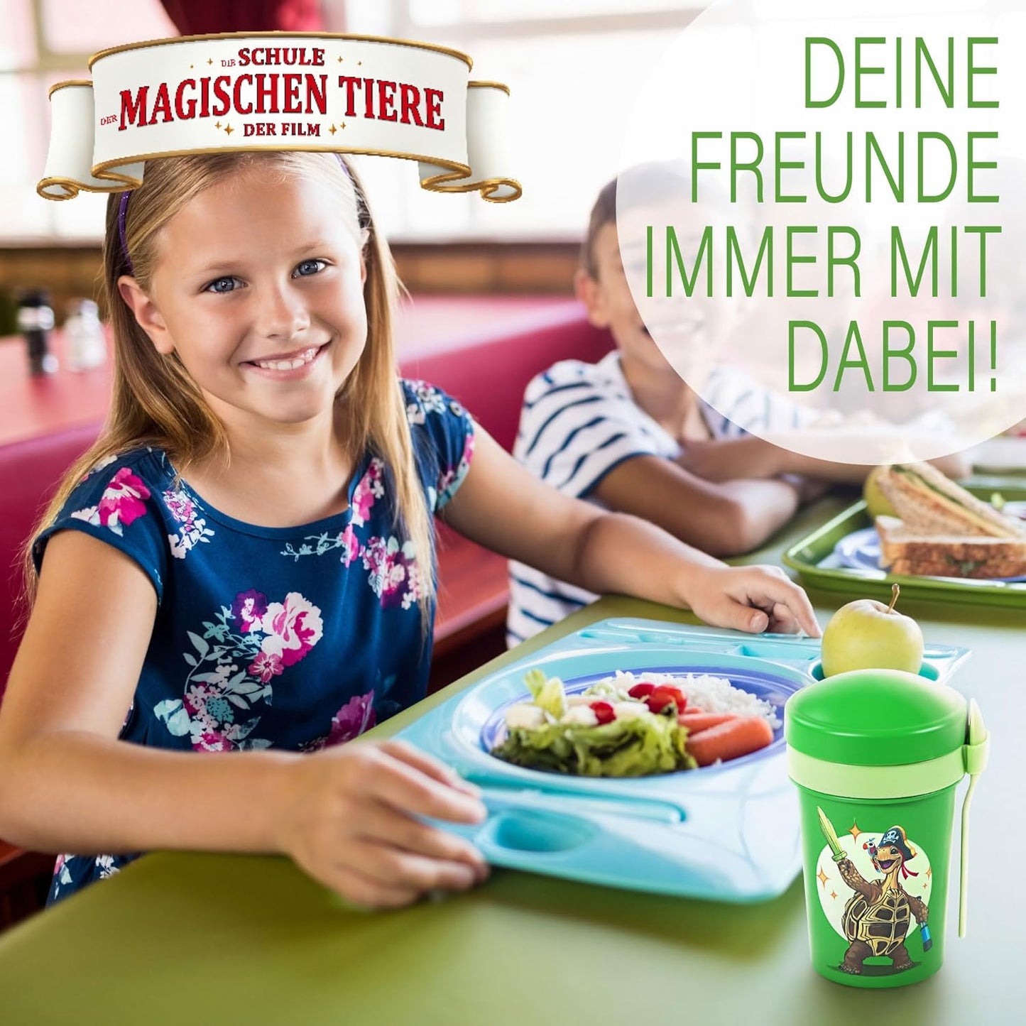Müslibecher To Go mit Löffel, Grün