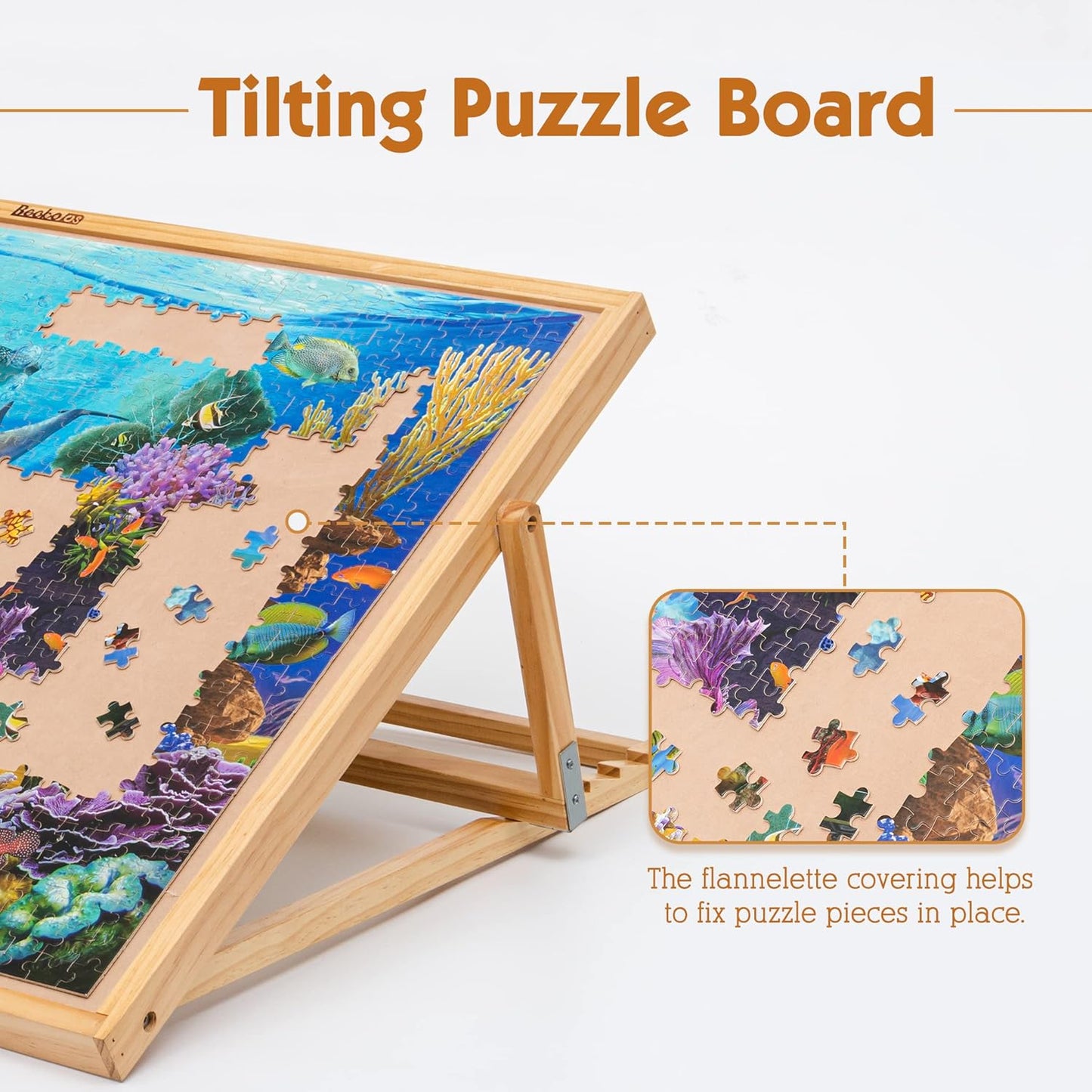 Verstellbares Puzzlebrett für bis zu 1000 Teile