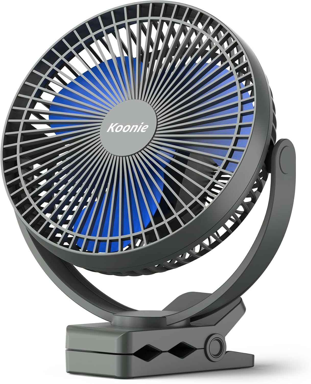 USB-Clip-Ventilator mit Akku, Blau