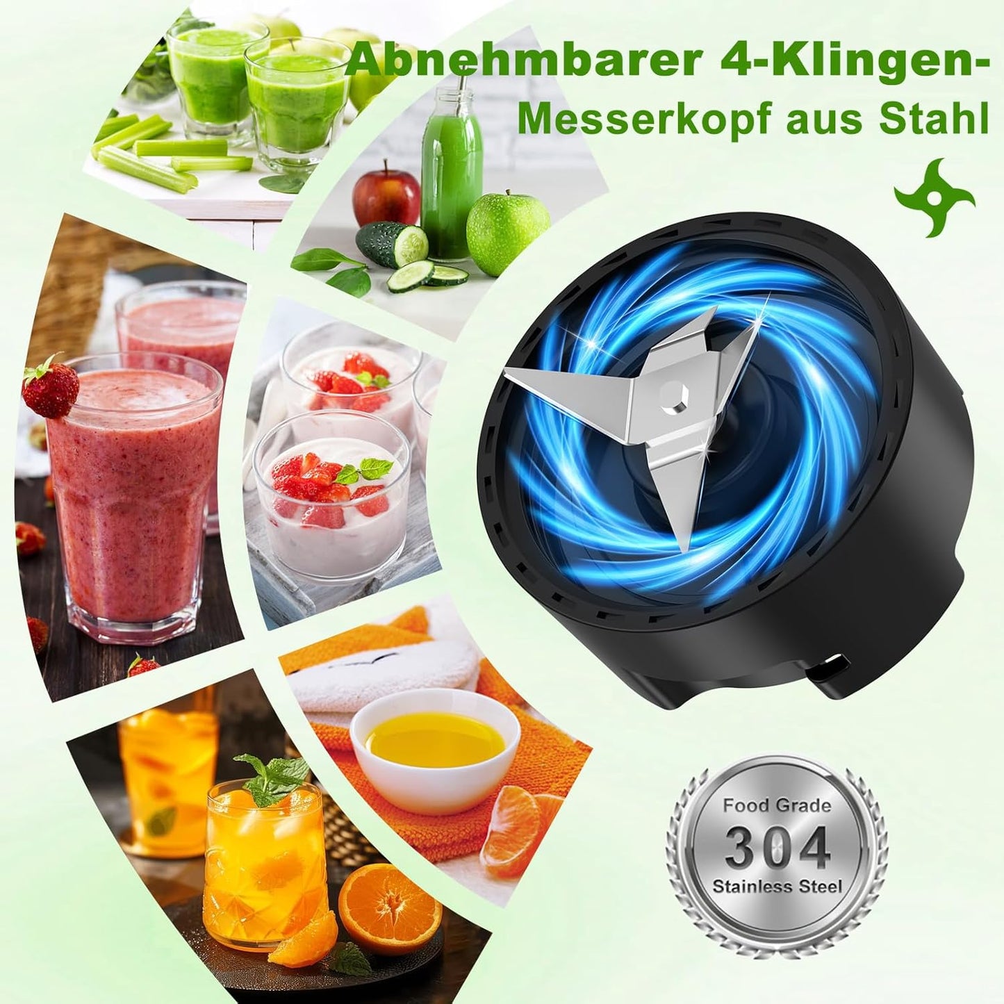 Standmixer mit 2 Smoothie-Flaschen