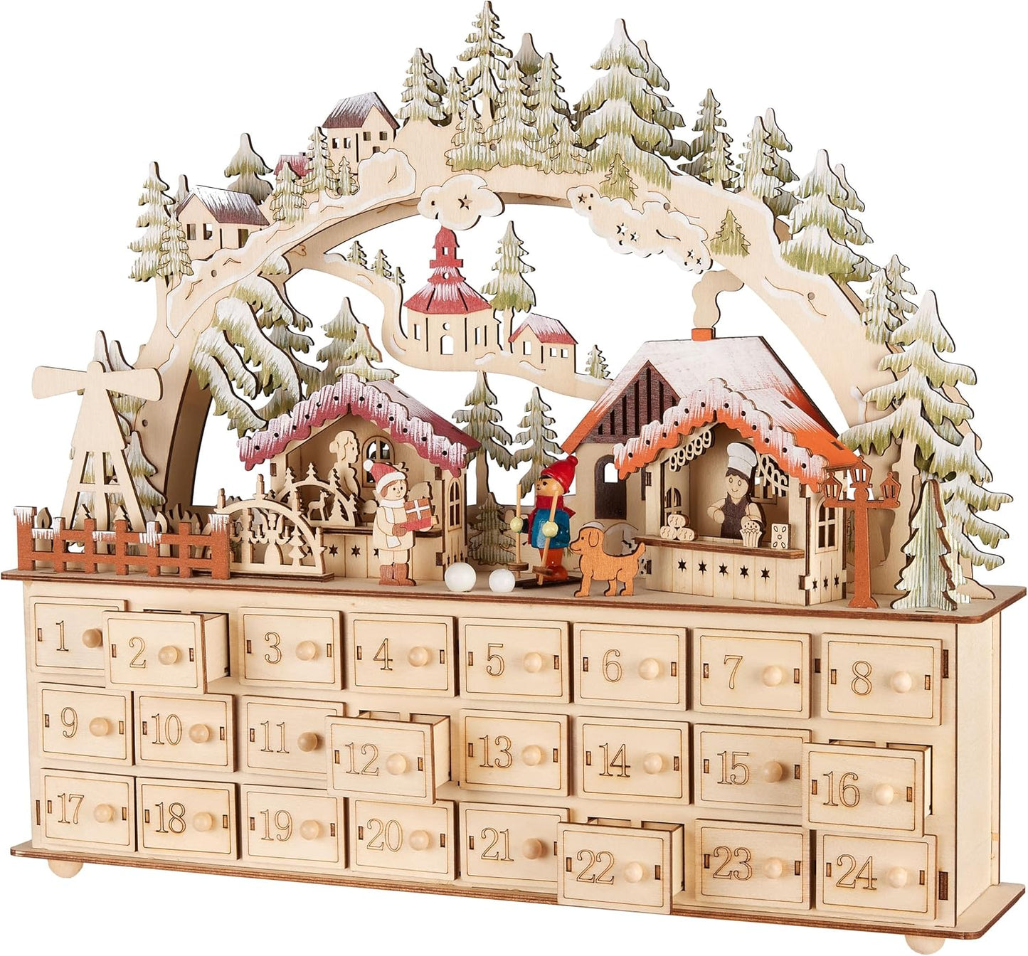 Adventskalender Weihnachtsdorf