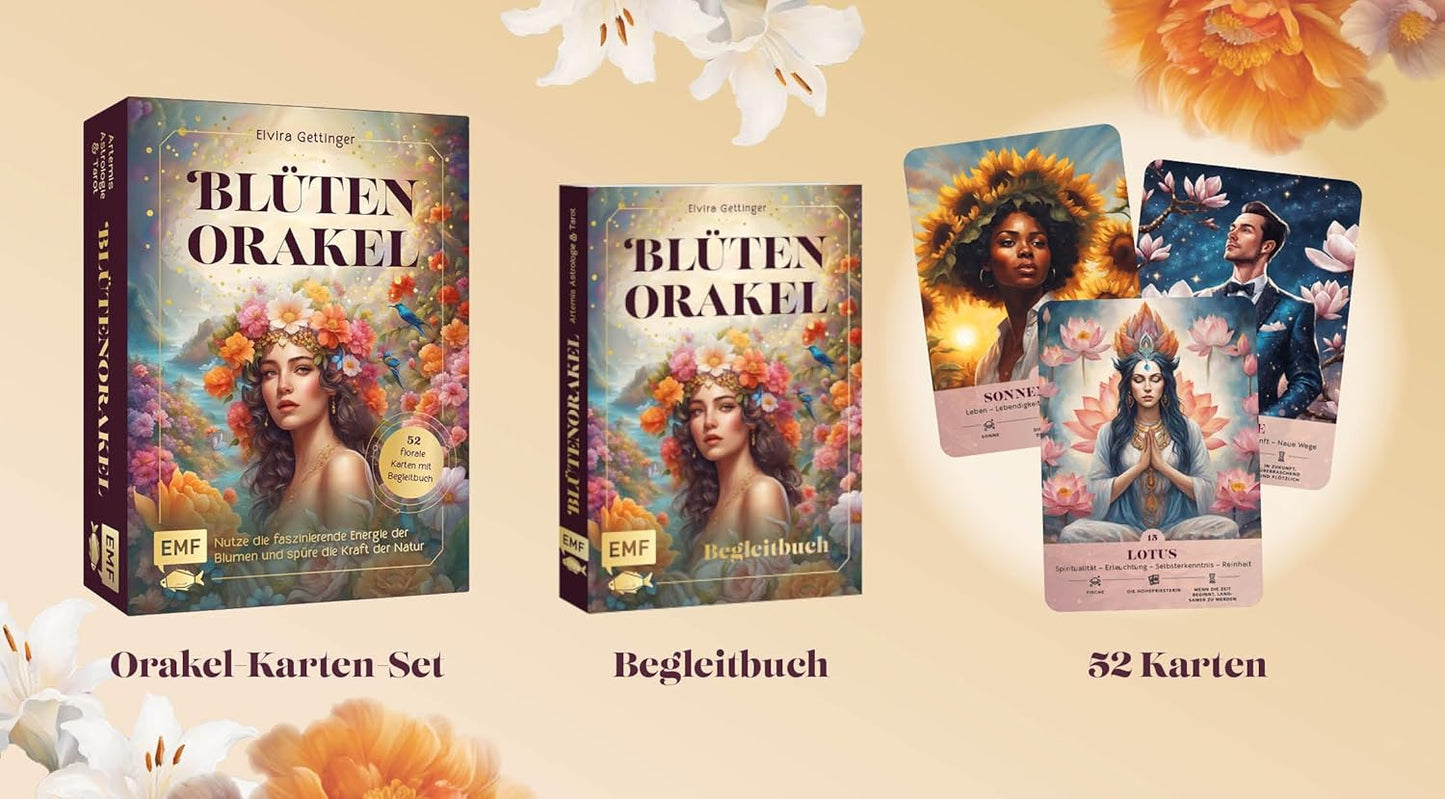 Orakel-Kartenset: Blütenorakel, Taschenbuch