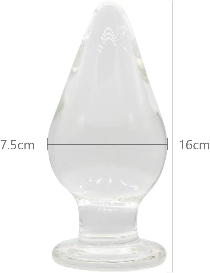 Glas-Analplug, 7.5 X 16 cm
