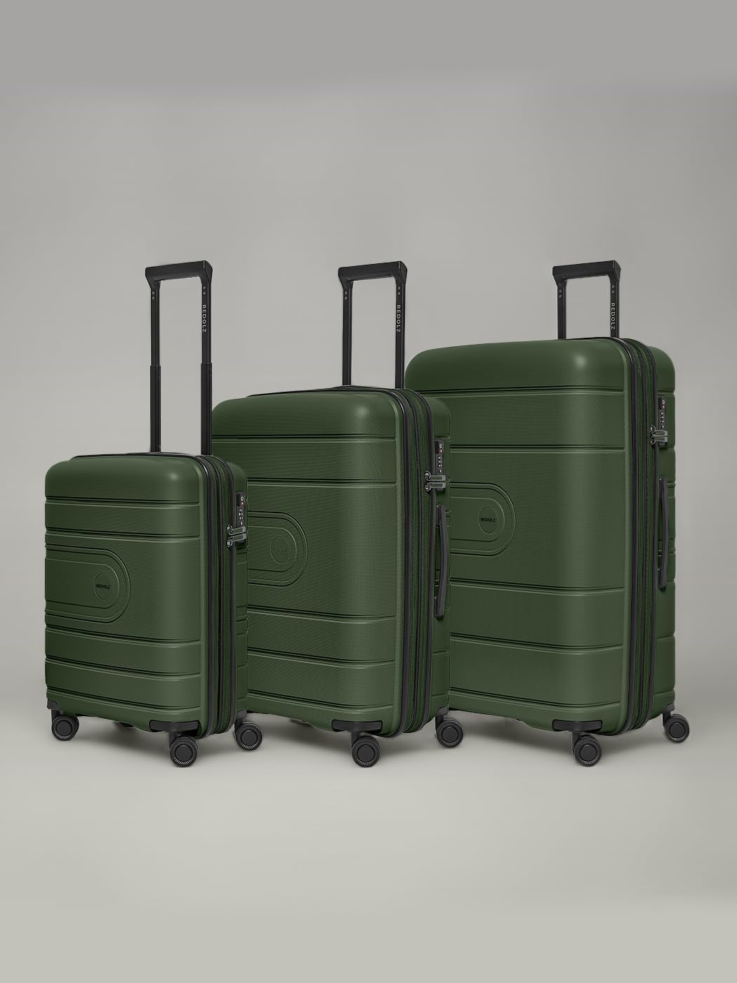 3-teiliges Koffer-Set Essentials 11, Olive Kofferset+ (3-teilig) erweiterbar