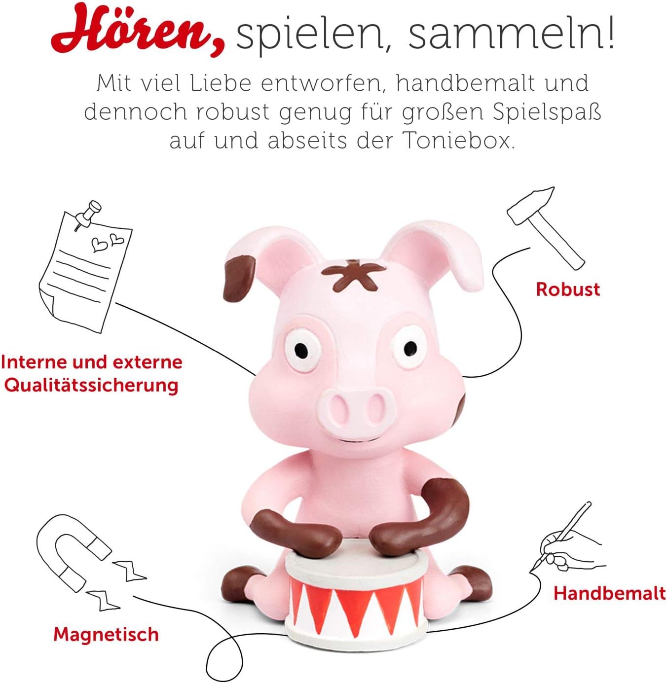 Kinderlieder Hörfigur für Toniebox (30 Titel, 58 Min.), Tierlieder