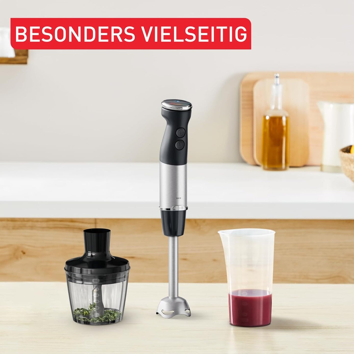 2-in-1 Stabmixer und Zerkleinerer HB672830, 2-in-1