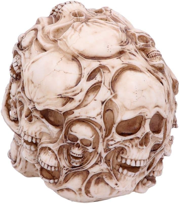 James Ryman Totenkopf-Figure (18 cm), Elfenbeinfarbene Totenköpfe