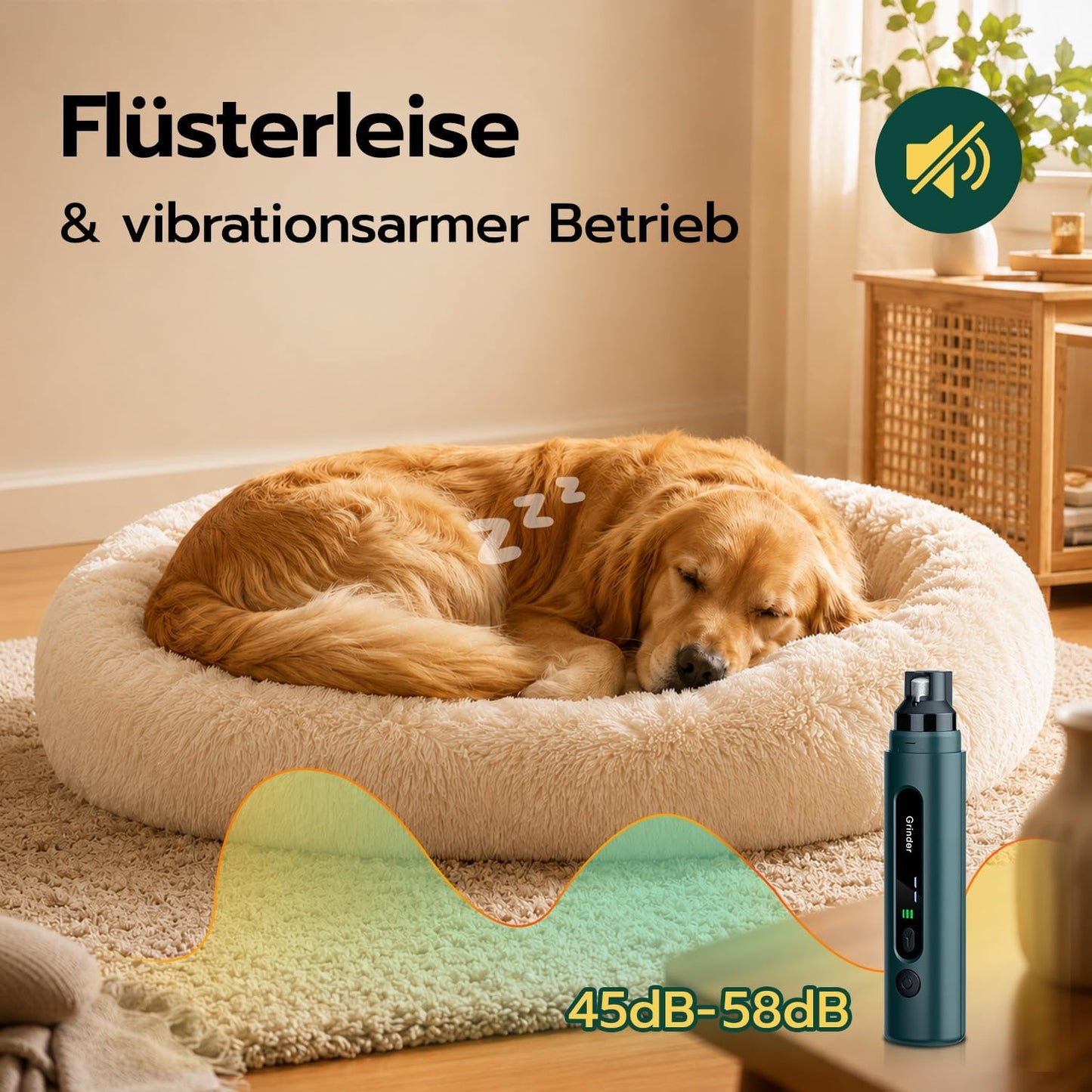 Krallenschleifer mit LED und 5 Stufen