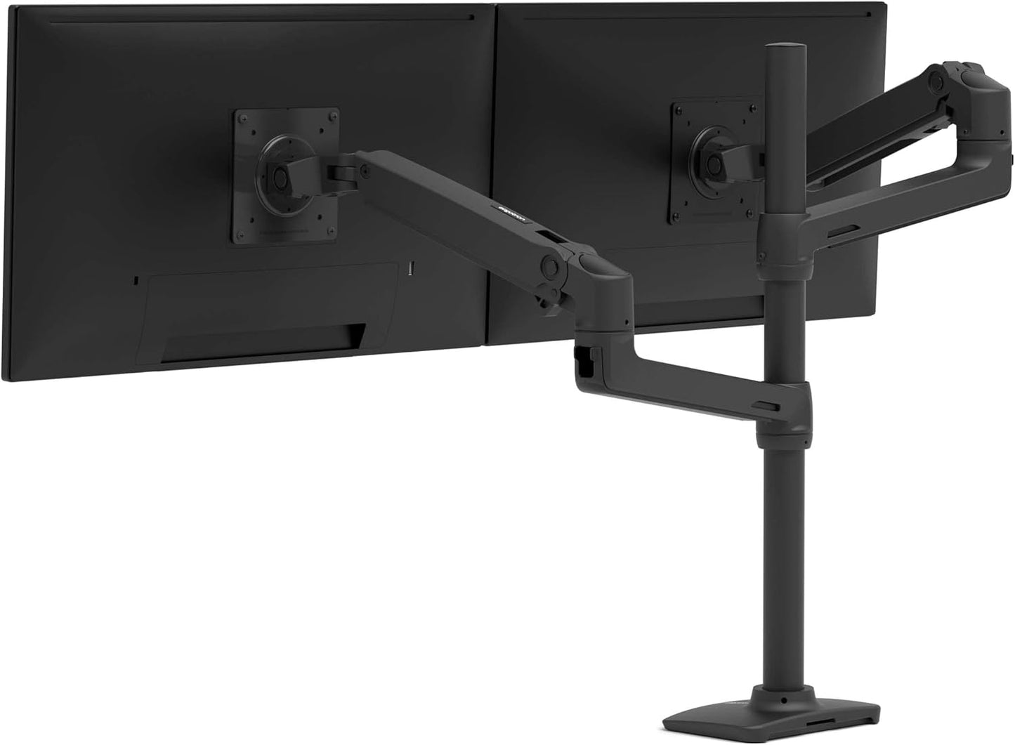 Dual Monitor Arm mit CF-Technologie (bis 40 Zoll), LX Stacking Arm 2 Monitors - Up to 40 inches - 23 Inch Pole Schwarz