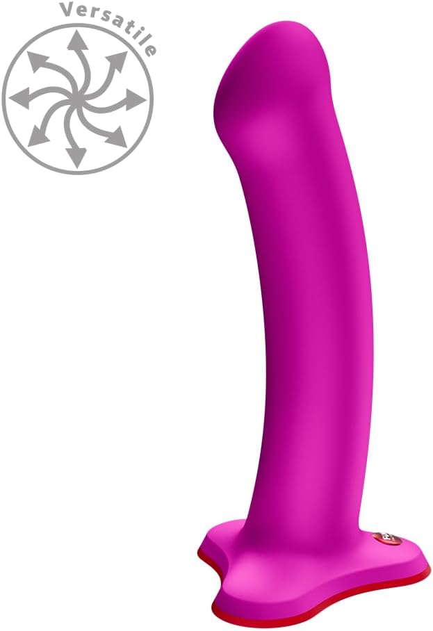 Magnum Dildo mit Saugfuss und flacher Spitze, Pink