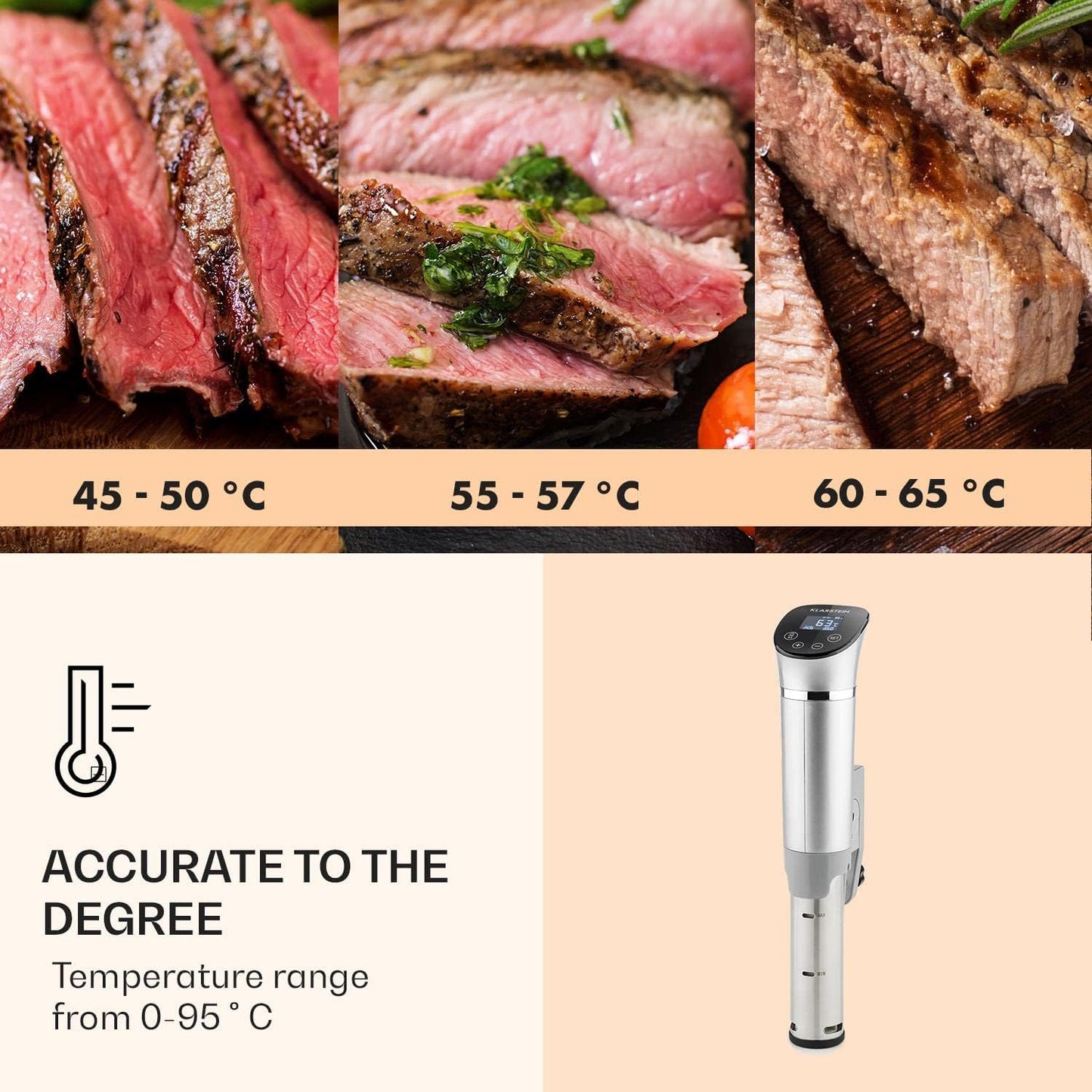 Quickstick Sous-Vide-Garer, flex|Schwarz