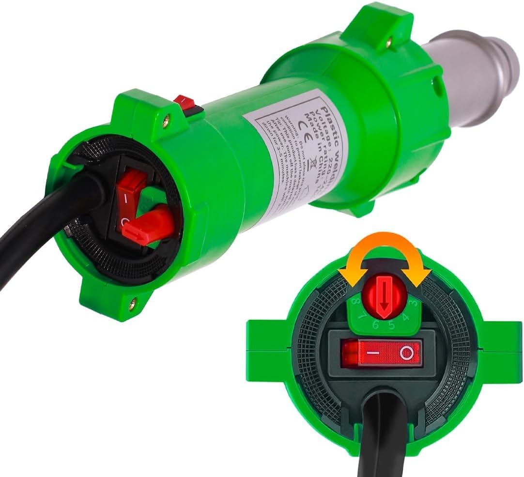 Heissluftpistole mit LED-Beleuchtung