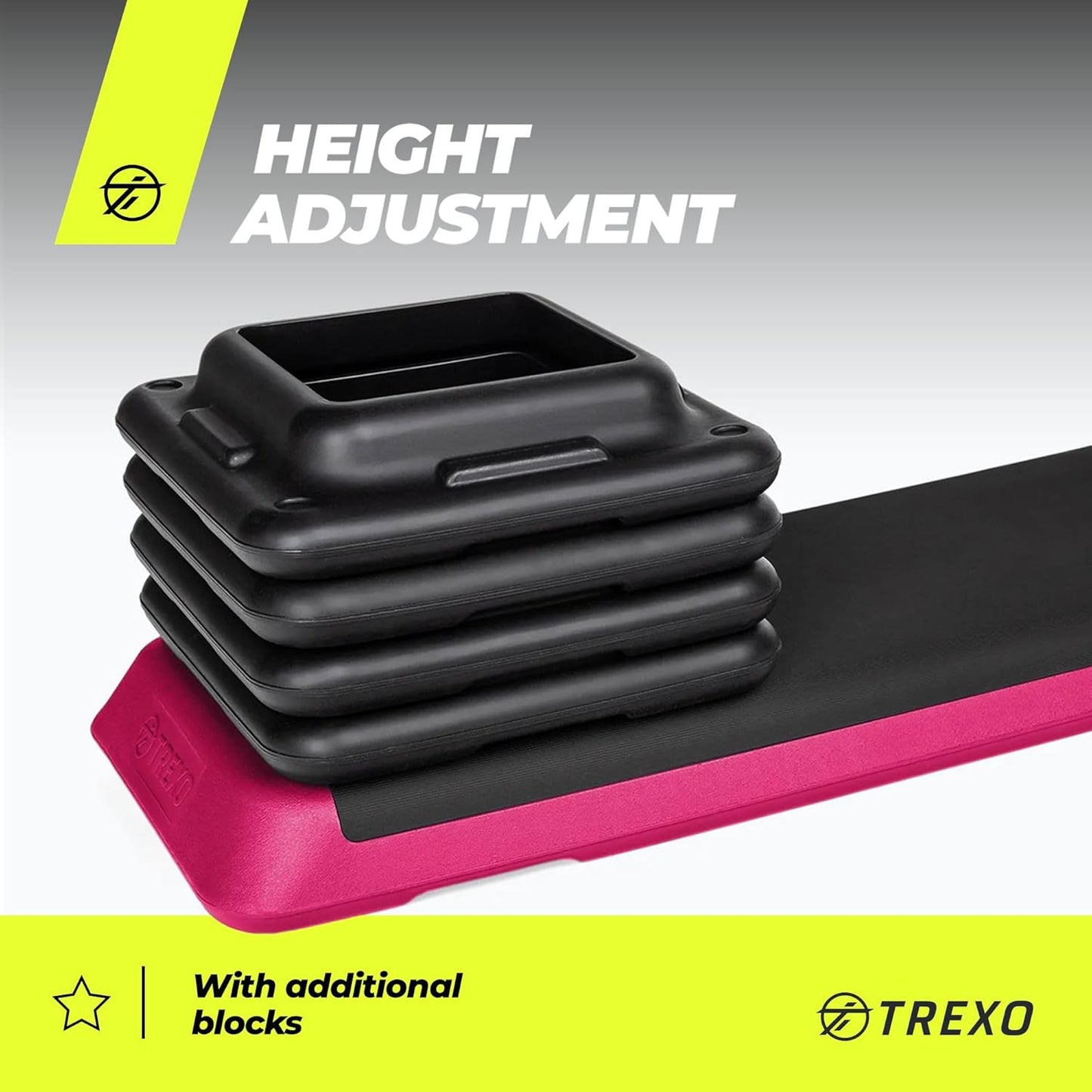 Aerobic Stepper für Cardio Fitness, Pink