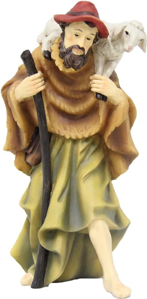 Krippenfigur - Hirte mit Stab