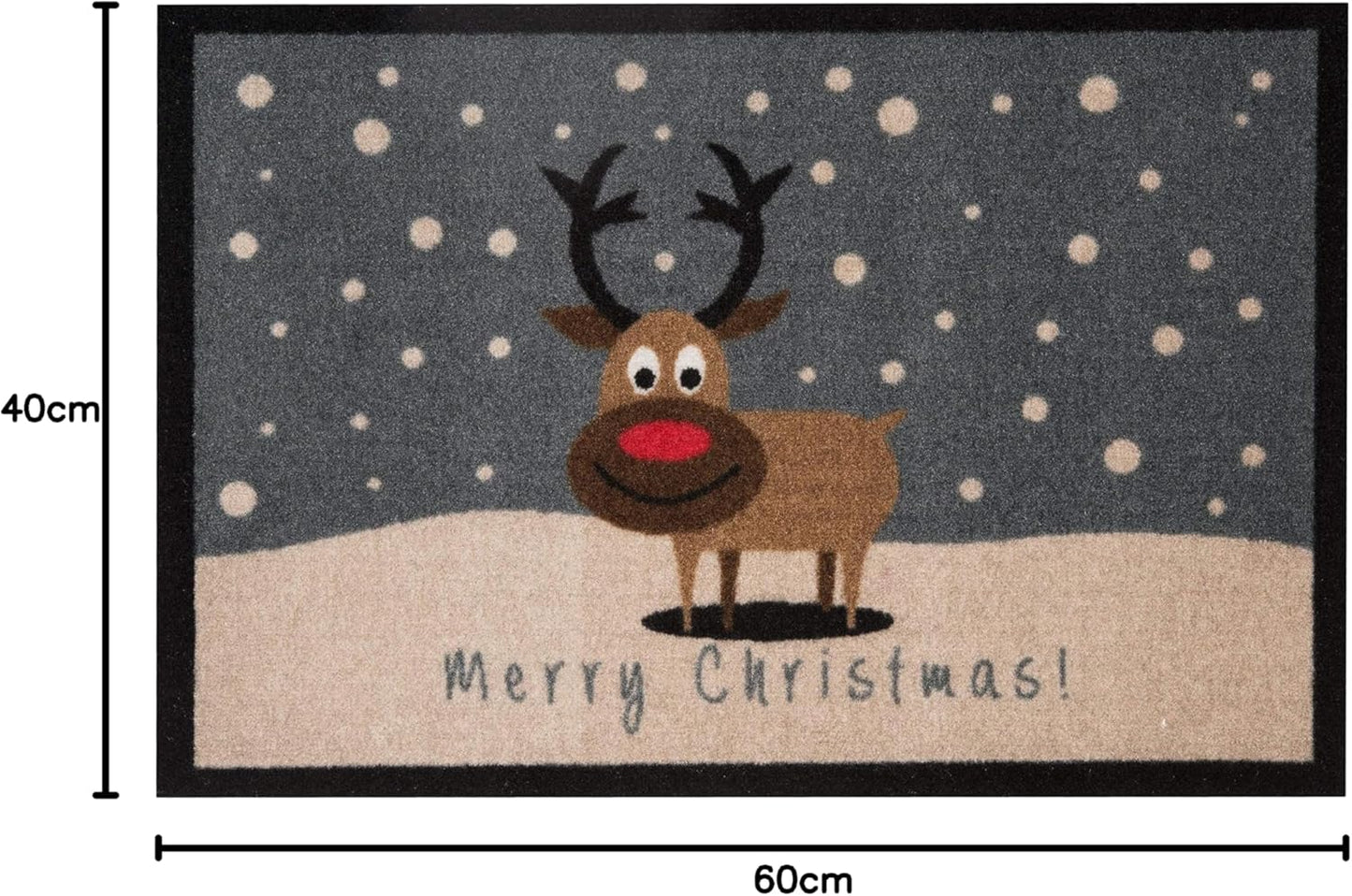 Christmas Reindeers, Grau Braun