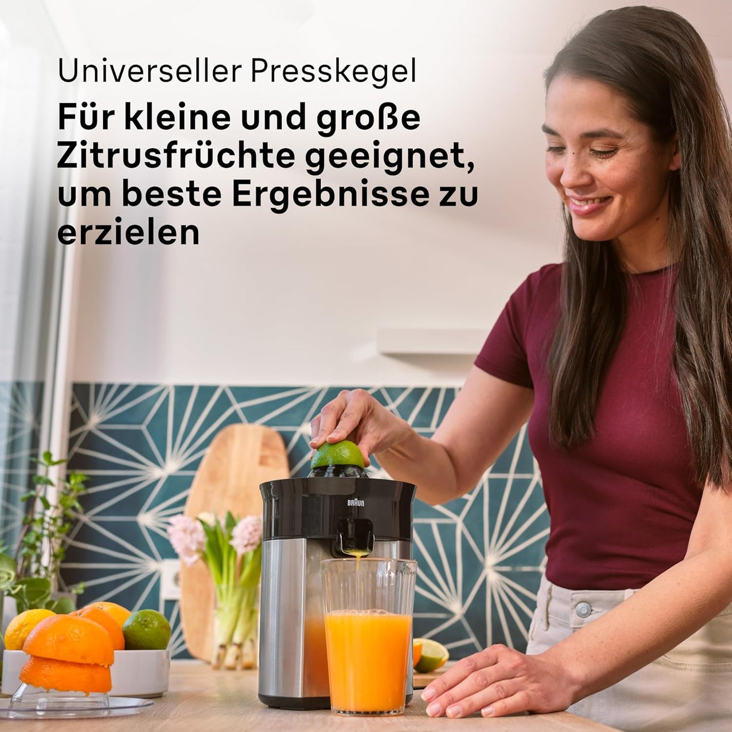 CJ 5050 BK Zitruspresse CitrusQuick, Schwarz