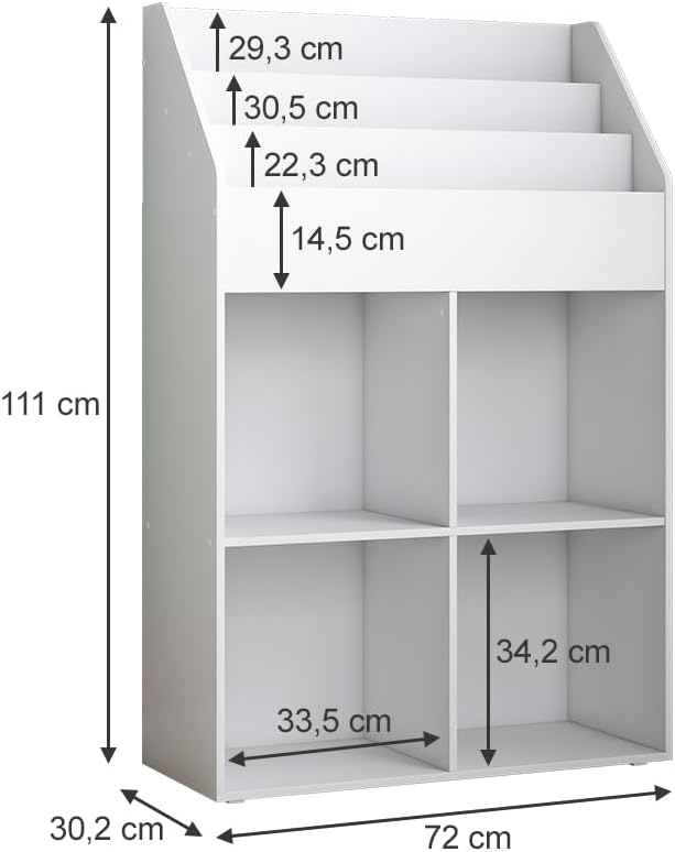 Kinderregal Conny, 72x111 cm