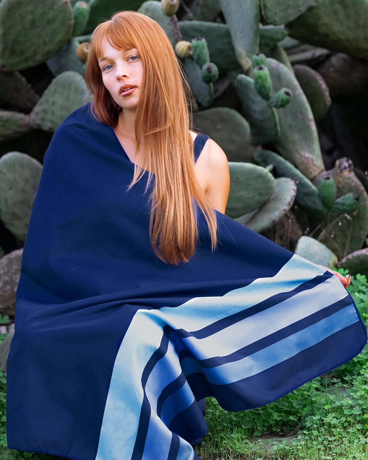 XXL-Mikrofaser-Strandtuch, 200cm x 90cm 18 Clean Stripes