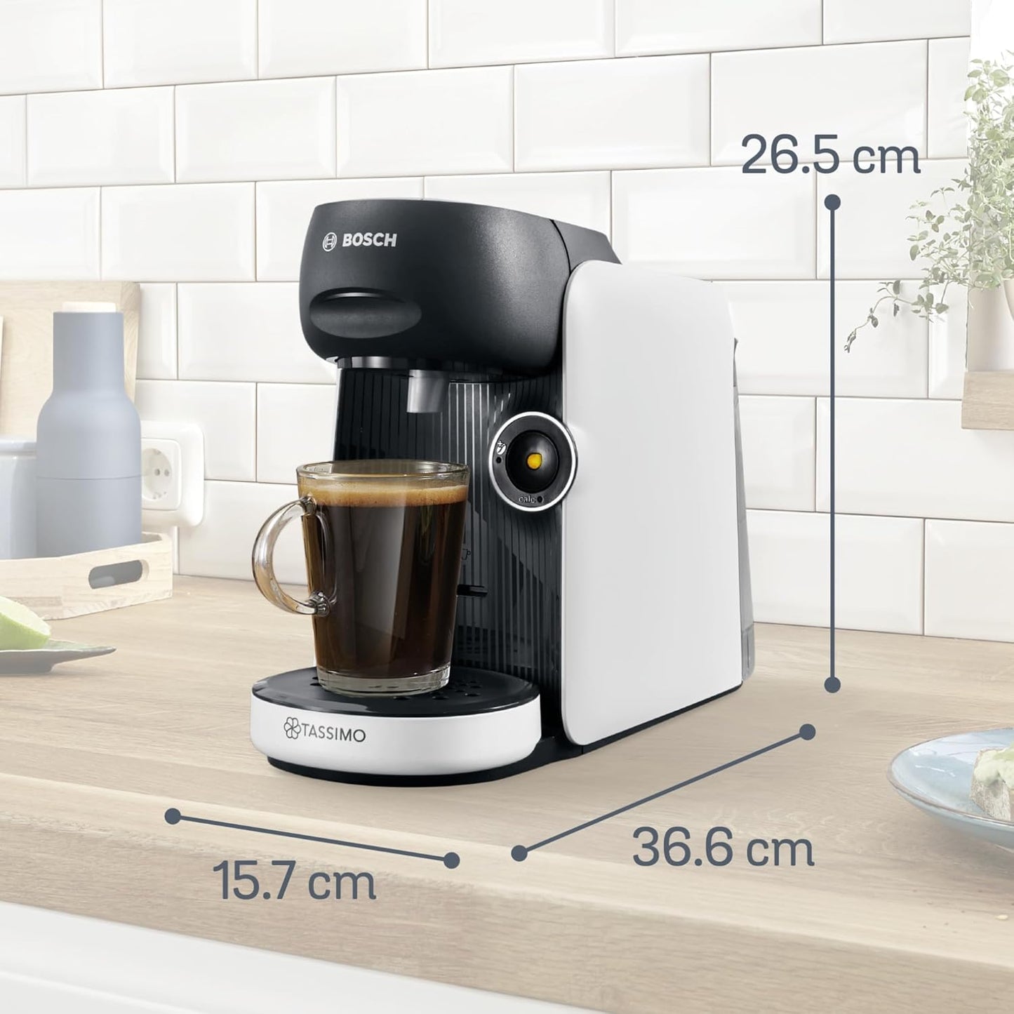 Kapselmaschine Tassimo finesse friendly, Weiss / Schwarz