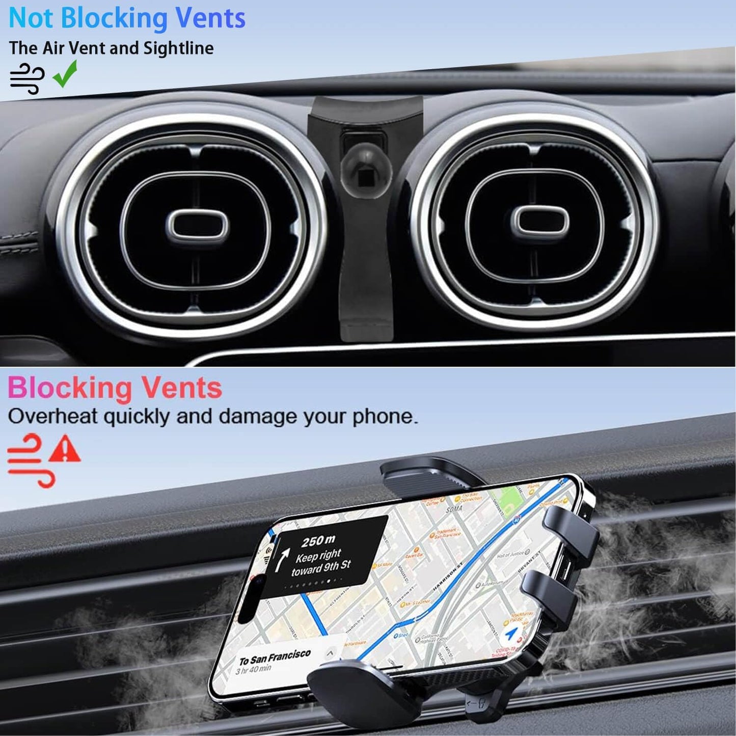Magnetische Handyhalterung für Mercedes Benz C-Klasse, for Benz C Class