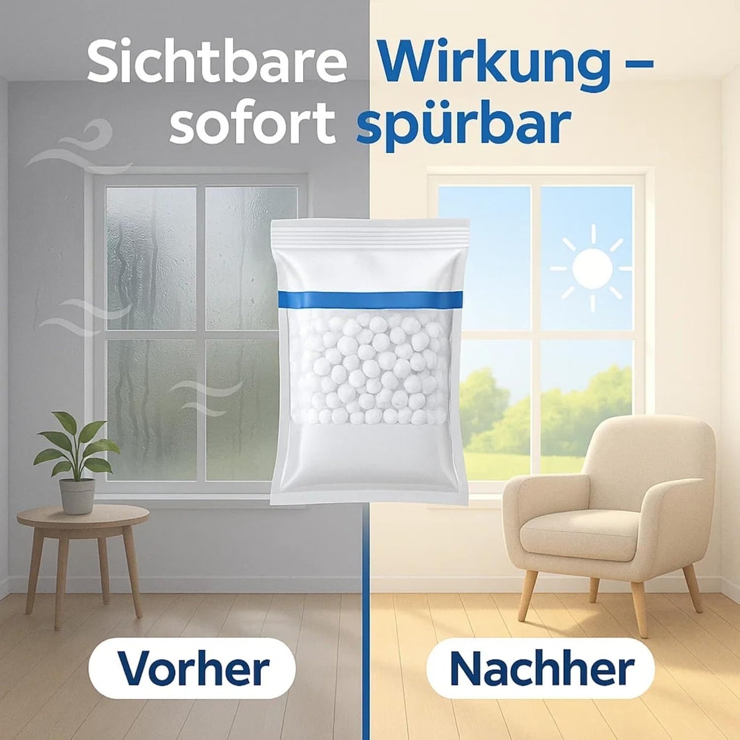 Luftentfeuchter Nachfüllpack-Set, 24x Nachfüllpack 450g