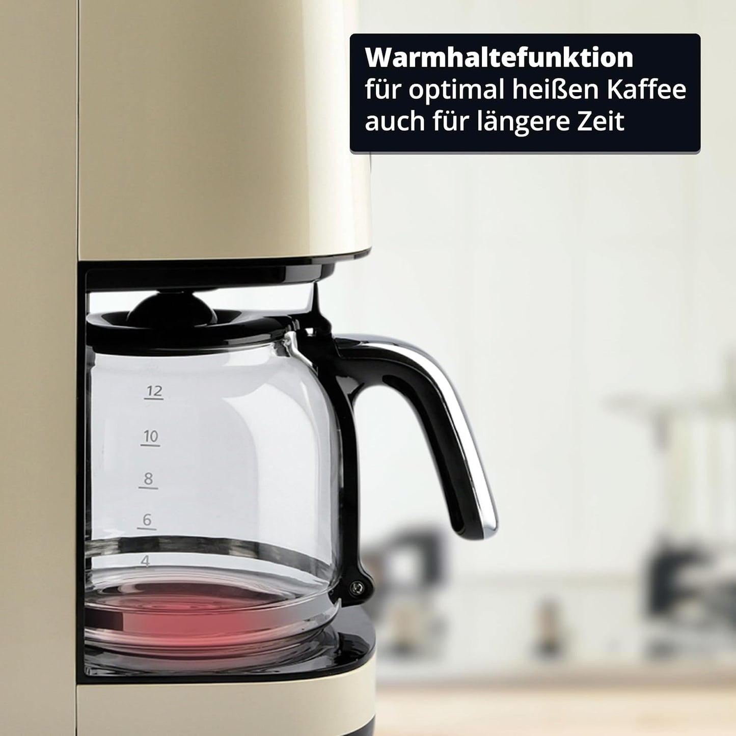 Retro Filter-Kaffeemaschine KA-185 CE, 12 Tassen