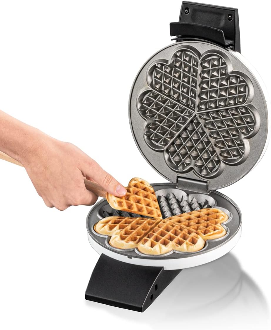 Waffeleisen 1631HB, 5 einzelne Waffelherzen