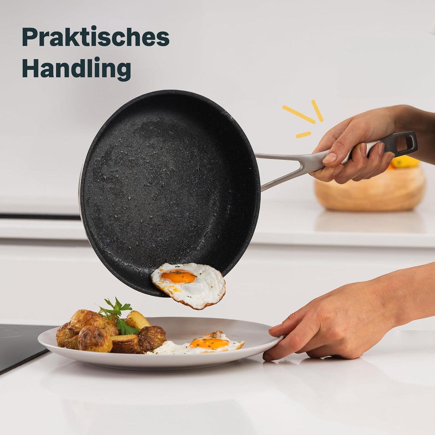 Bratpfanne Induktion, beschichtet, ofenfest, Beschichtet 20 cm