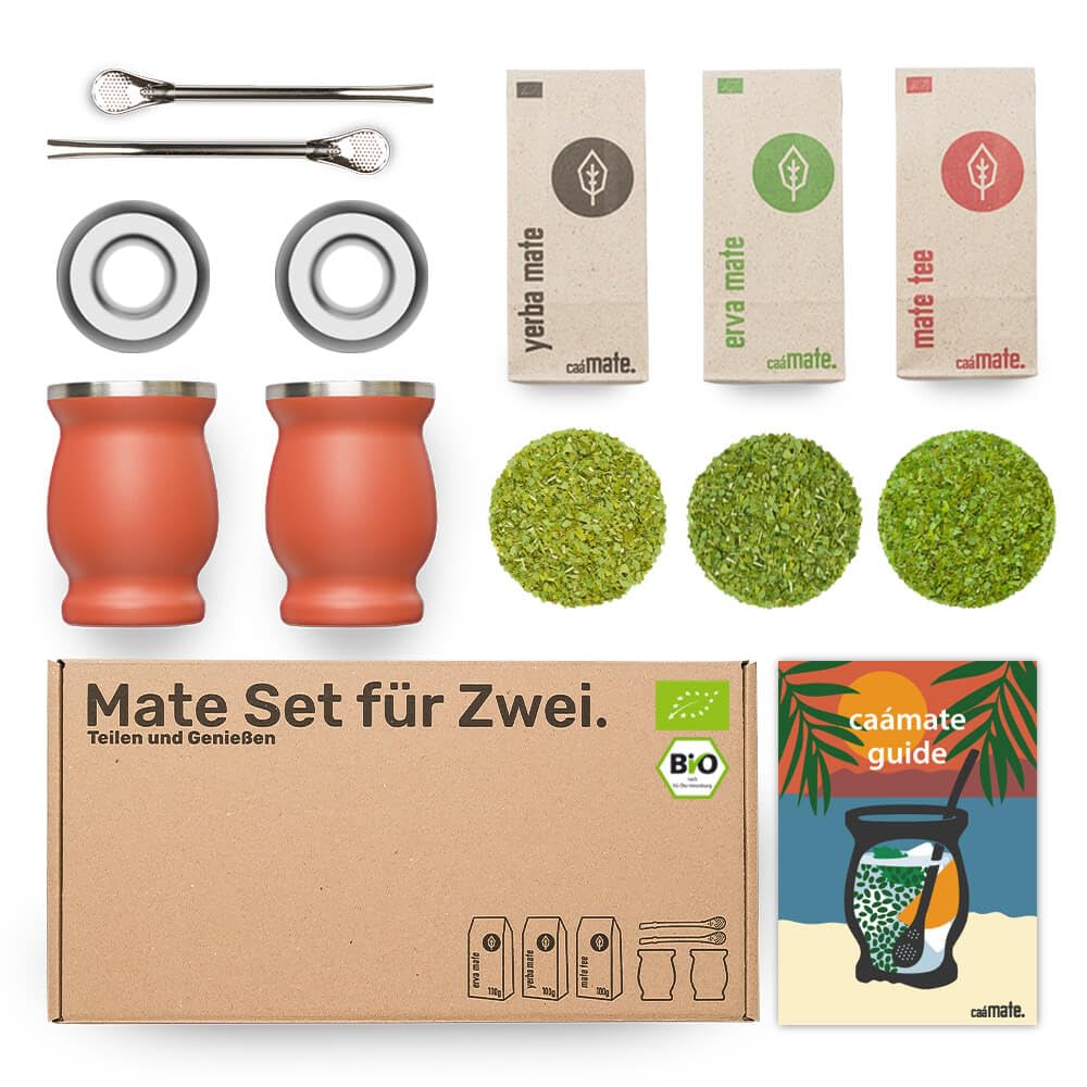 Mate Set für Zwei, rot