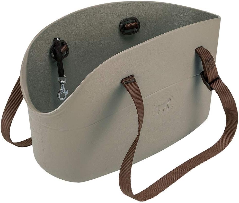 With Me Hunde-Transporttasche Rock, L 44 x B 22 x H 27 cm, Sommer :Ueberzug ohne Plüsch, Grau