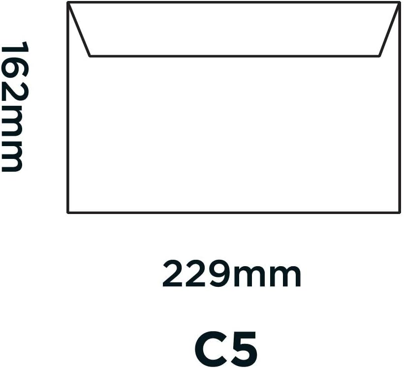 Briefumschläge C5 Haftklebung (500 Stück), Oxford Blau C5 162 x 229 mm 500 Stück