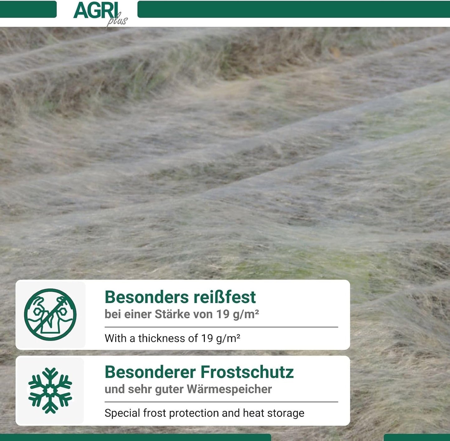 Gartenvlies auf Rolle, reissfest & UV-beständig, 1,6 x 25 m = 40 m²