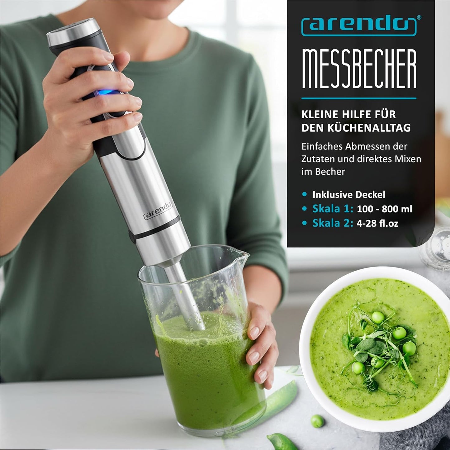 Stabmixer-Set mit Schneebesen