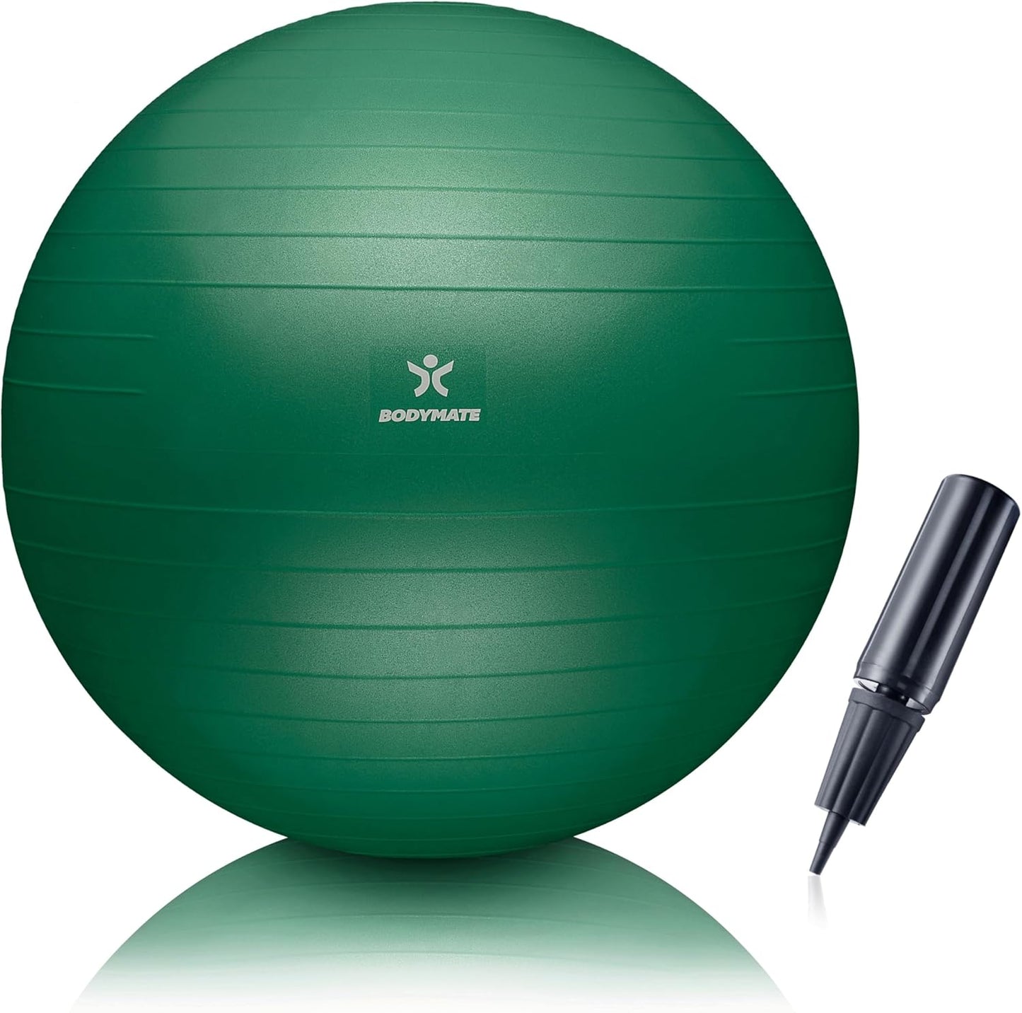 Gymnastikball mit Pumpe, Midnight-Green 65 cm (für Körpergröße 155-175cm)