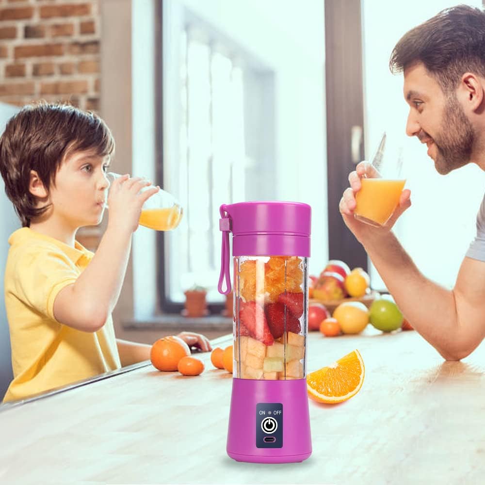 Tragbarer USB-Smoothie-Mixer, Violett