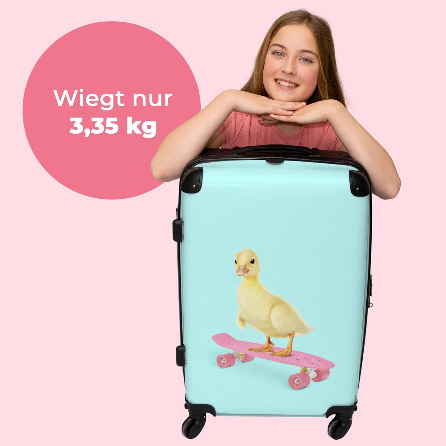 Grosser Trolley-Reisekoffer mit 4 Rollen (72 Liter)