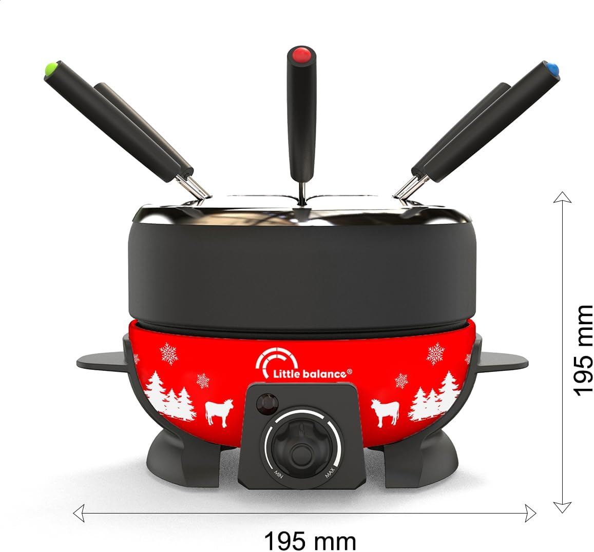 Elektrisches Fonduegerät Modell 8689, Rot