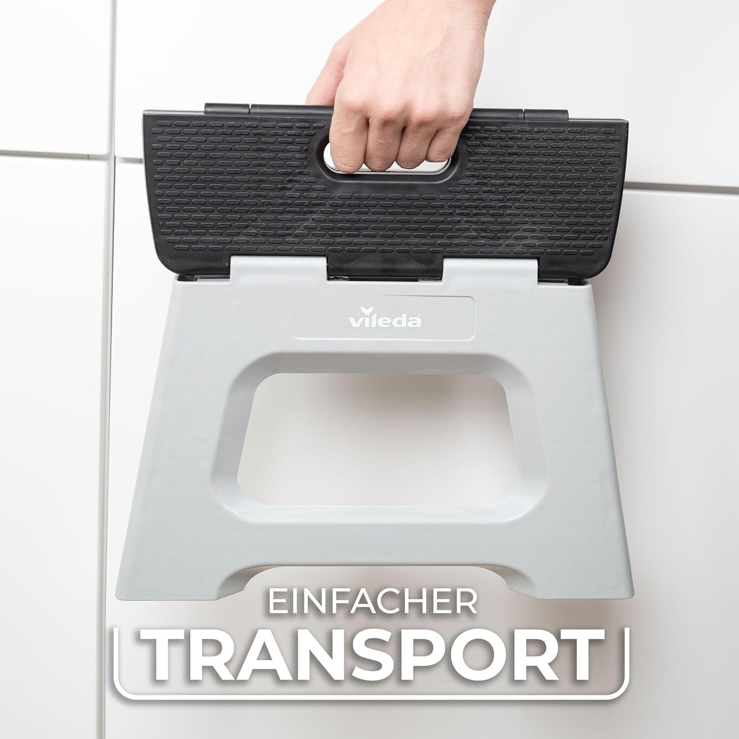 Klappbarer Tritthocker mit Anti-Rutsch-Beschichtung