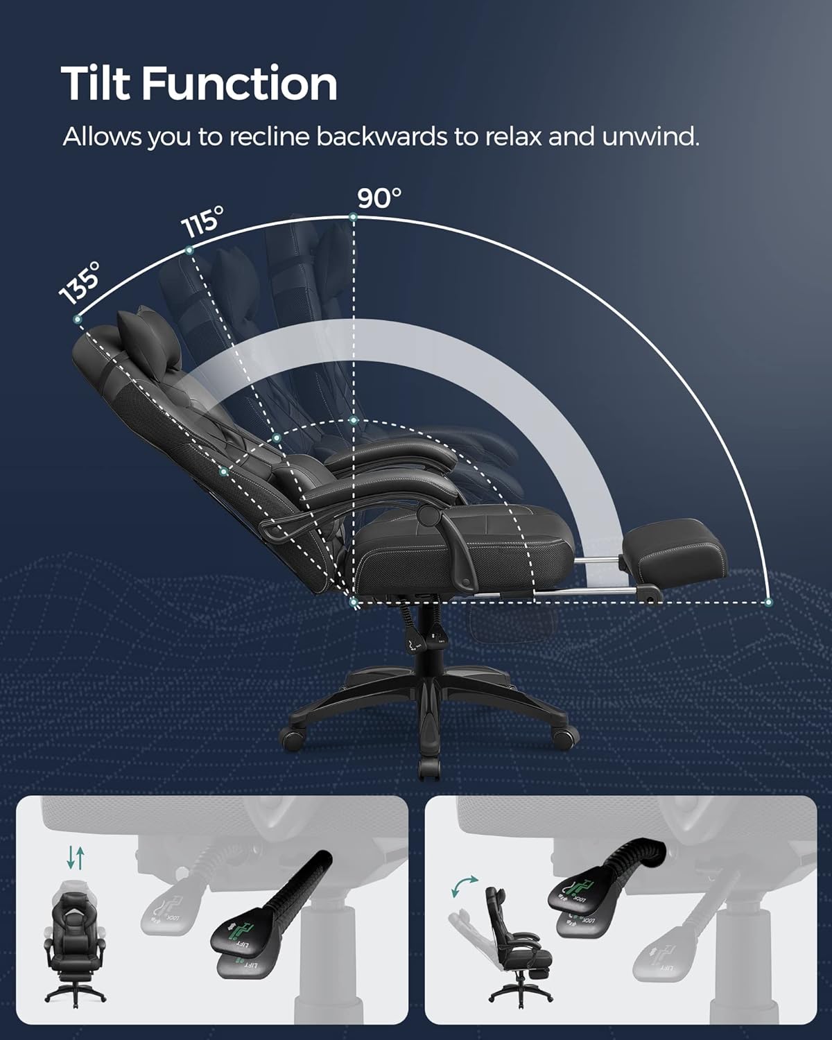 Gamer-Sessel, Schwarz