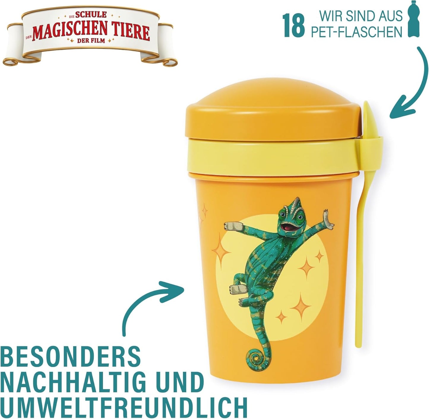 Müslibecher Die Schule der Magischen Tiere, Gelb