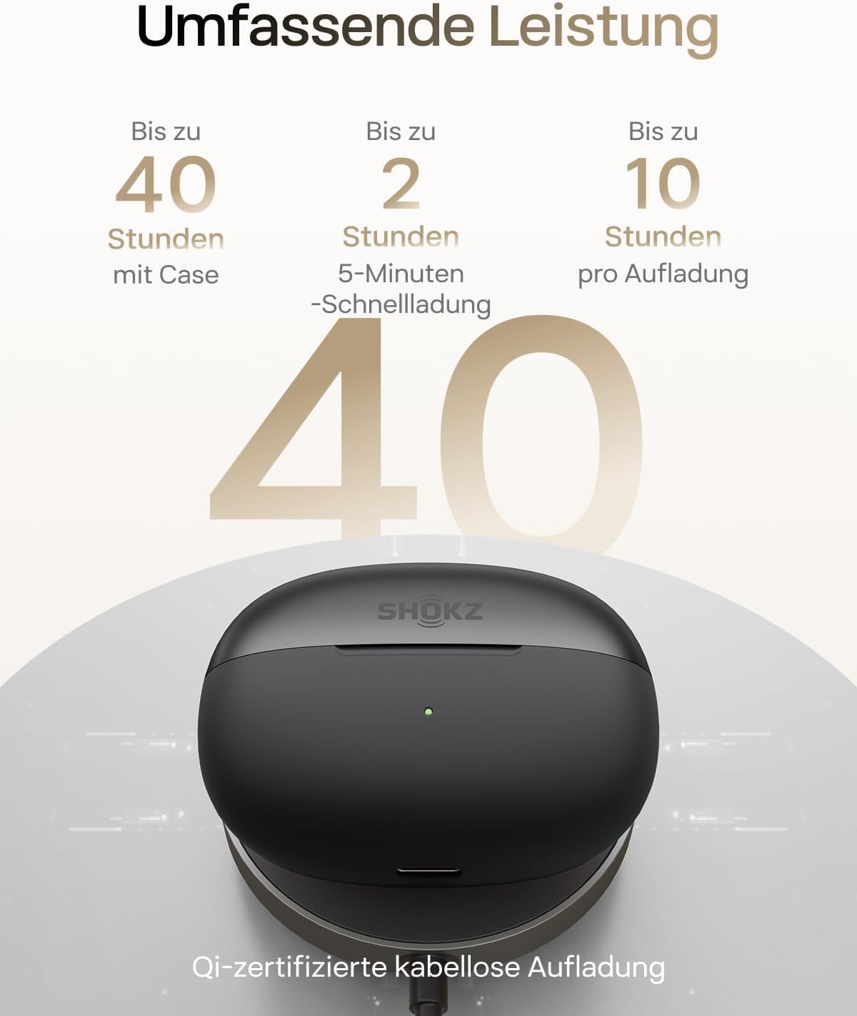 OpenDots 2 Clip-On-Kopfhörer, Schwarz
