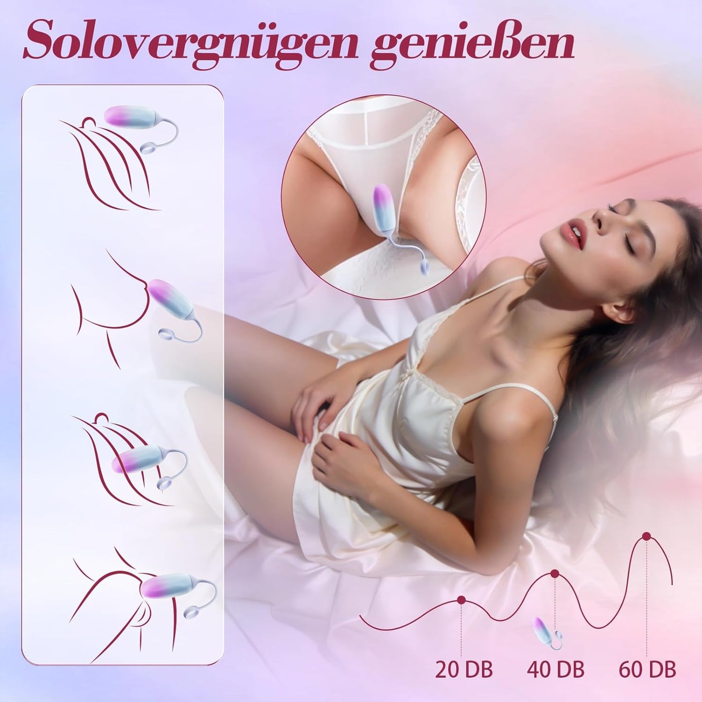 Mini Vibrator mit App-Fernbedienung, 10 Vibrationsmodi