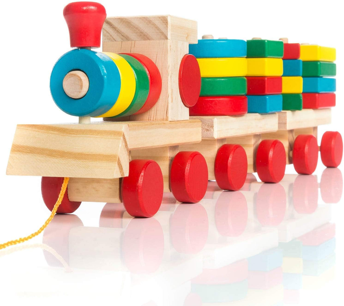 Holz-Eisenbahn Spielzeug-Set, Holzzug