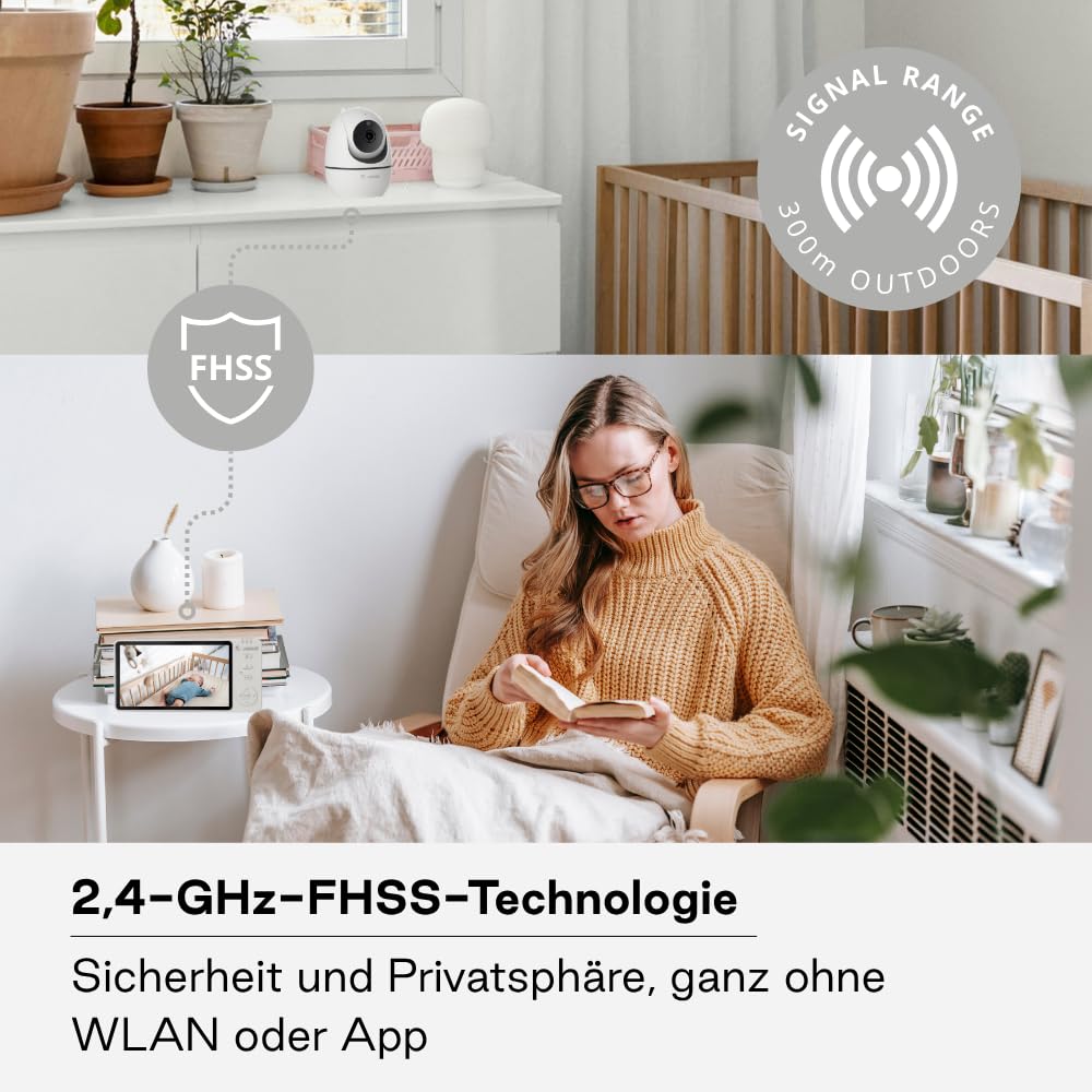 Eye Pro Baby-Monitor mit rotierender Kamera